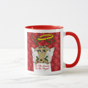 Mug Reindeer Angel C'est la saison d'être Vegan