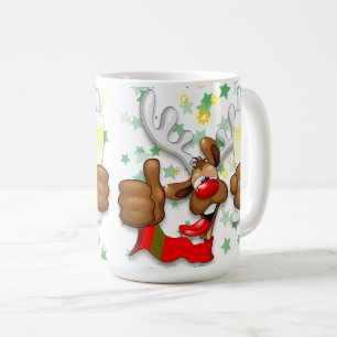 Mug Reindeer Drunk Funny Caractère de Noël