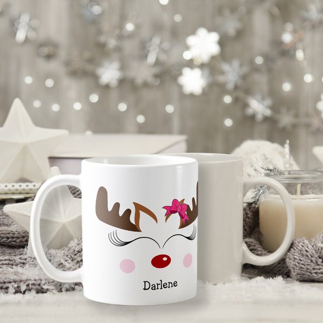 Mug Reindeer, Fille mignonne (Créateur téléchargé)