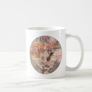 Mug Reine Abeille Vintage Beau Collage