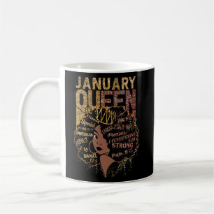 Mug Reine Afro Melanin Fille Prier Anniversaire Noir H