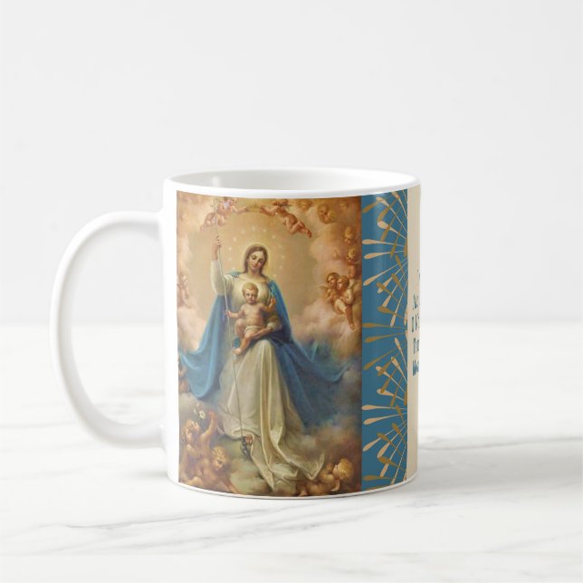Mug Reine de Mary des anges de Jésus de ciel (Gauche)