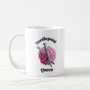 Mug Reine de point de broderie