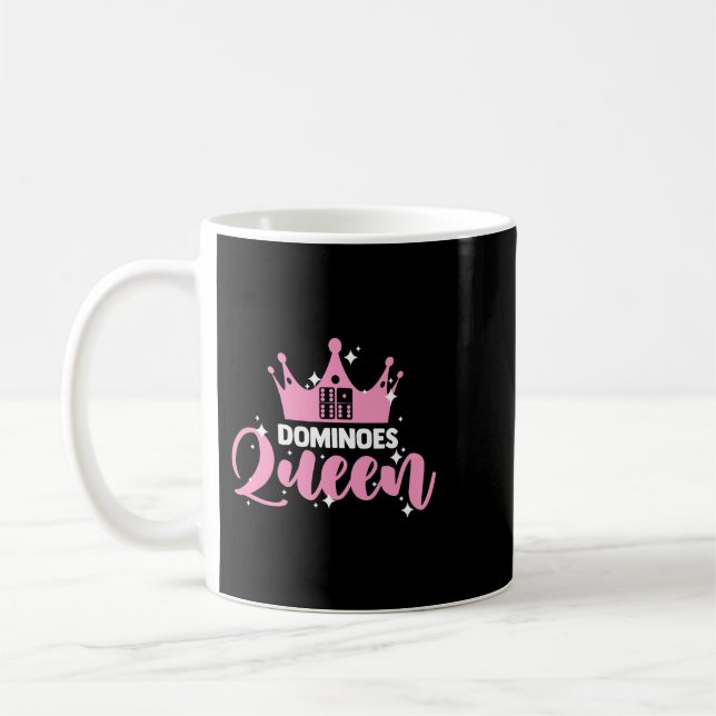 Mug reine des dominos pour un joueur de domino (Gauche)