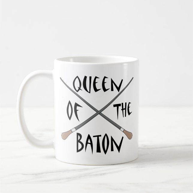 Mug Reine drôle de directeur musical du bâton (Gauche)