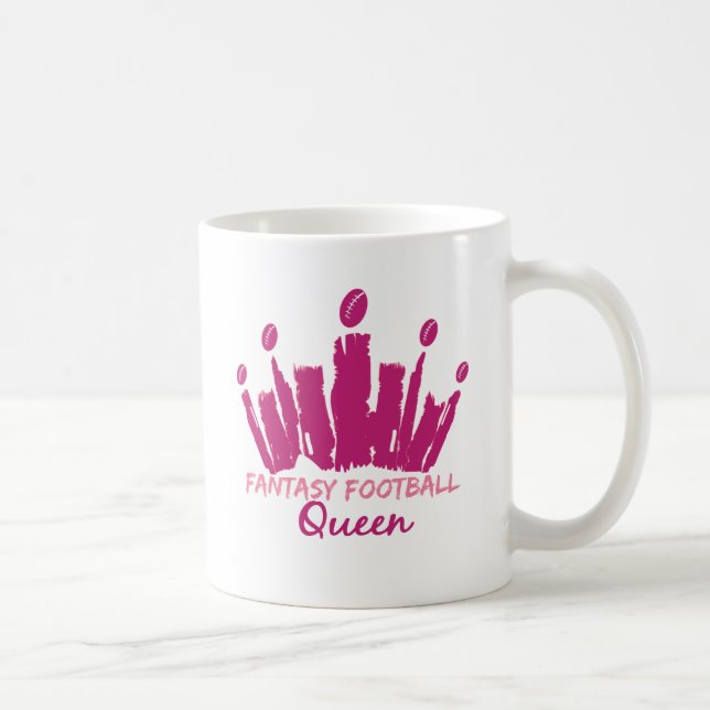 Mug Reine du football d'imaginaire (Droite)