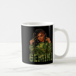 Mug Reine Gémeaux Locd Femme Noire Camo Signe du Zodia