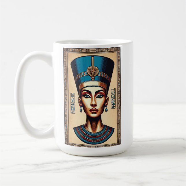 Mug Reine Nefertiti - Beauté égyptienne intemporelle (Gauche)