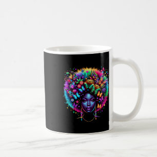 Mug Reine Noire Afro Mélanine Juneteenth Léopard Beurr