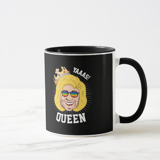 Mug Reine Yaaas - Hillary Clinton Pride - LGBT (Droite)