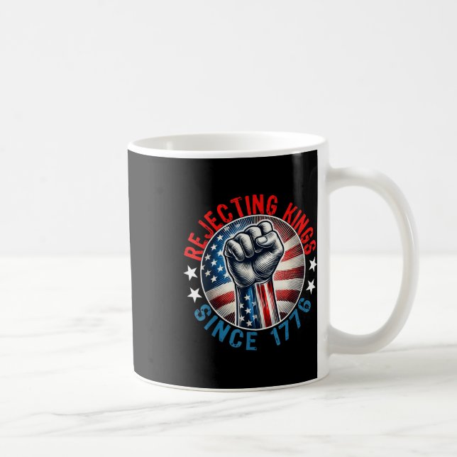 Mug Rejeter Les Rois Depuis 1776 Conception De Poignée (Droite)