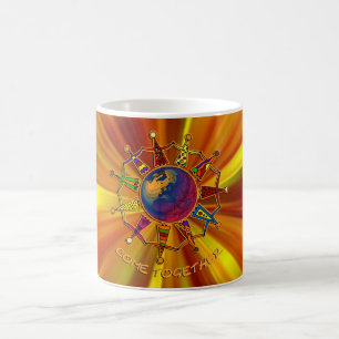 Mug Rejoindre les gens zoom jaune