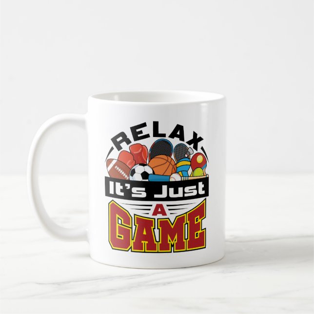 Mug Relax C'est juste un jeu PE Enseignant Gym Coach (Gauche)