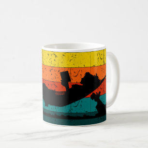 Mug Relaxation au coucher du soleil - Fille en Hammock