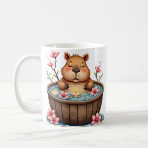 Mug Relaxation Baignoire Capybara Zen T-Shirt Drôle