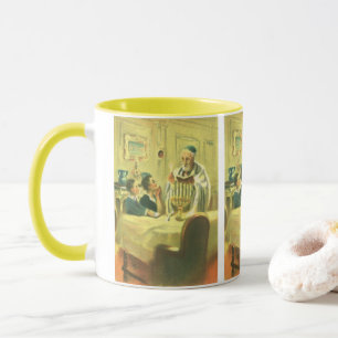 Mug Religion vintage, judaïsme, éclairage de la Menora