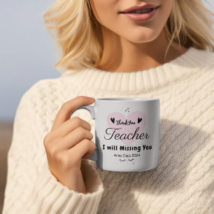 Mug Remerciement pour l'appréciation des enseignants É