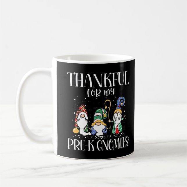 Mug Remerciements Pour Mon Pré-K Gnomies Thanksgiving  (Gauche)