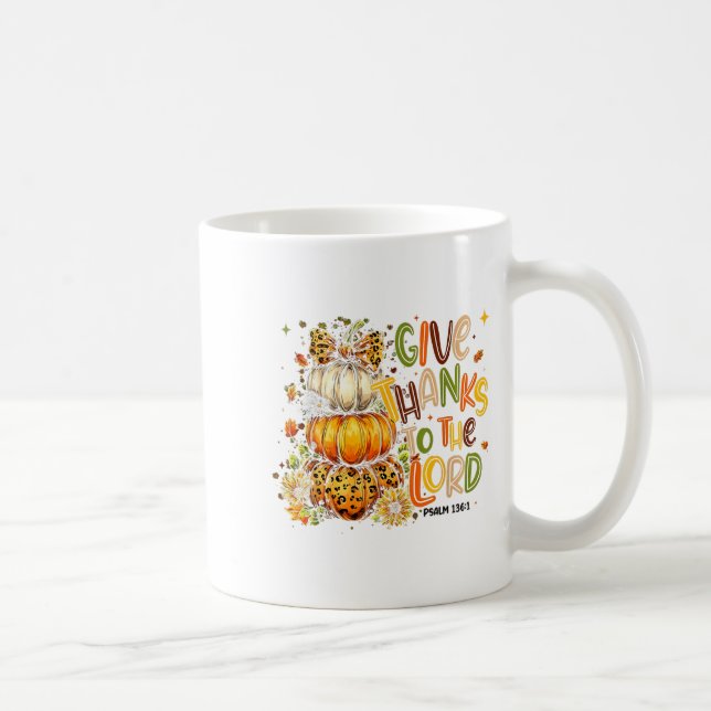Mug Remerciez Le Citrouille De La Chute Du Seigneur Th (Droite)