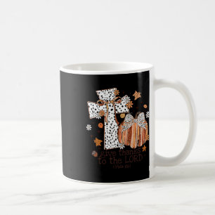 Mug Remerciez Le Seigneur Croix Chrétienne Merci