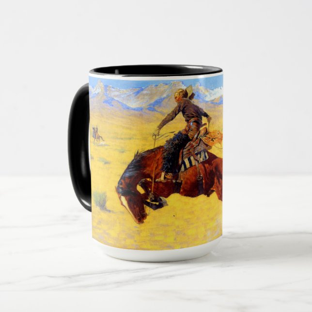Mug Remington Old West Horse et Cowboy (Devant gauche)