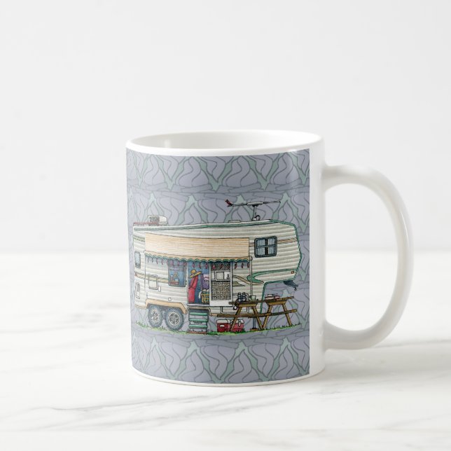 Mug Remorque mignonne de voyage de campeur de (Droite)