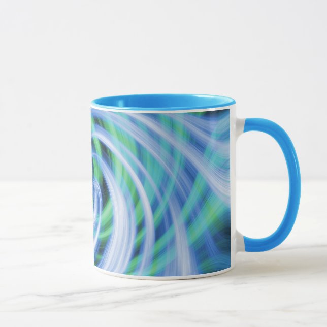 Mug Remous bleus de vert de N (Droite)