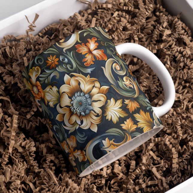 Mug Renaissance italienne en bleu (Créateur téléchargé)