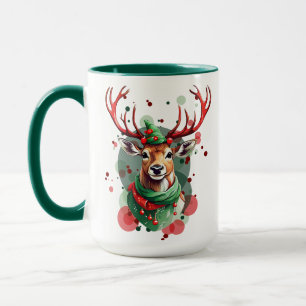 Mug Renard de Noël personnalisable