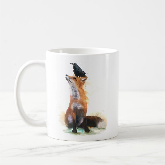 Mug renard et corbeau (Gauche)