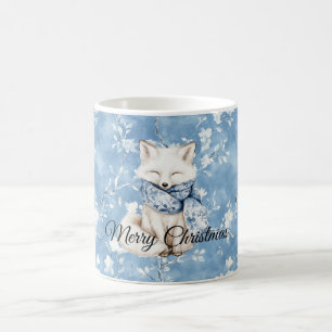 Mug Renard Floral Bleu