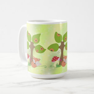Mug renard sous l'arbre