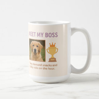 Mug Rencontrez Mon Patron - Drôle Photo Personnalisée 