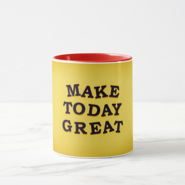 Mug Rendre aujourd'hui super" Musique de design (Centre)