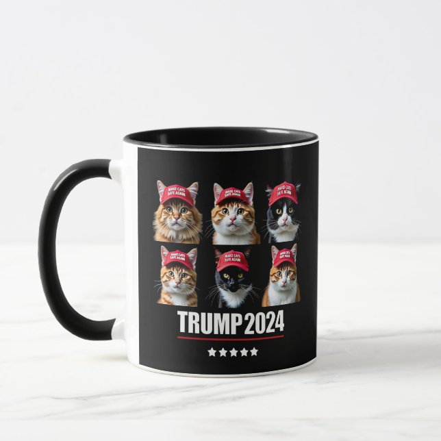Mug Rendre les chats en sécurité à l'élection de Maga  (Gauche)