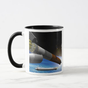 Mug Rendu d'artiste d'une fusée de transport lourd
