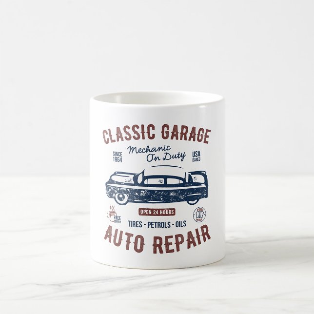 Mug Réparation automatique de garage classique (Créateur téléchargé)