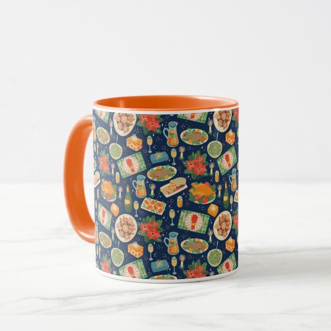 Mug Repas De Vacances De Confort Et De Joie (Devant gauche)
