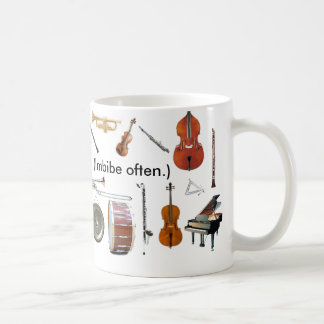 Mug Repérage. 11 onces. La "musique est la vie !