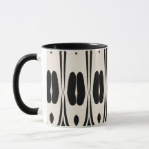 Répéter le Motif noir blanc Abstrait Motif