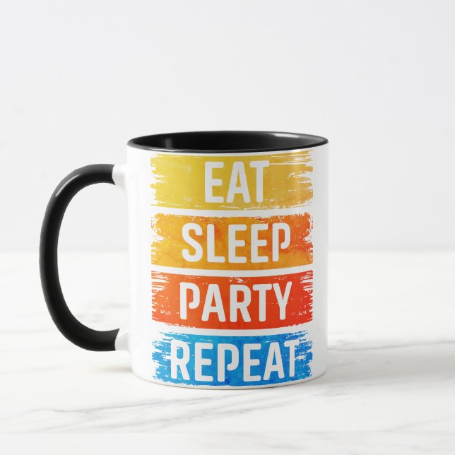 Mug Répétition de la fête du sommeil (Gauche)
