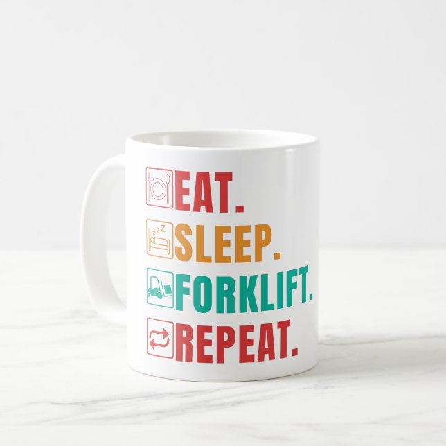 MUG RÉPÉTITION DE L'ÉCLAIRAGE DE SOMMEIL - OPÉRATEUR D (Devant gauche)