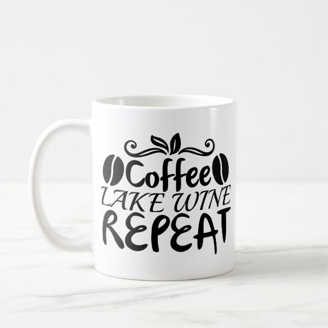 Mug Répétition du vin de Coffee Lake (Gauche)