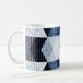 Mug Répétition géométrique : Arrière - plan texturé.