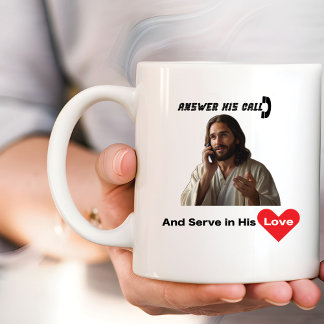 Mug Répondre à son appel et servir en amour Christian