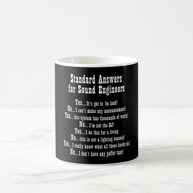 Mug RÉPONSES DE L'INGÉNIEUR DU SON Guy Audio Engineeri (Centre)