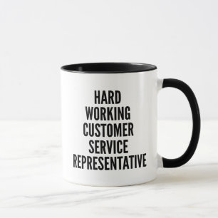 Mug Représentant du service à la clientèle travaillant