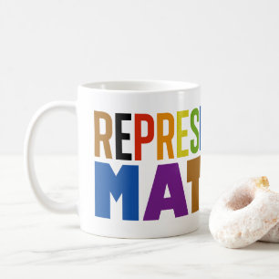 Mug Représentation Fait Une Différence Arc-en-ciel Div
