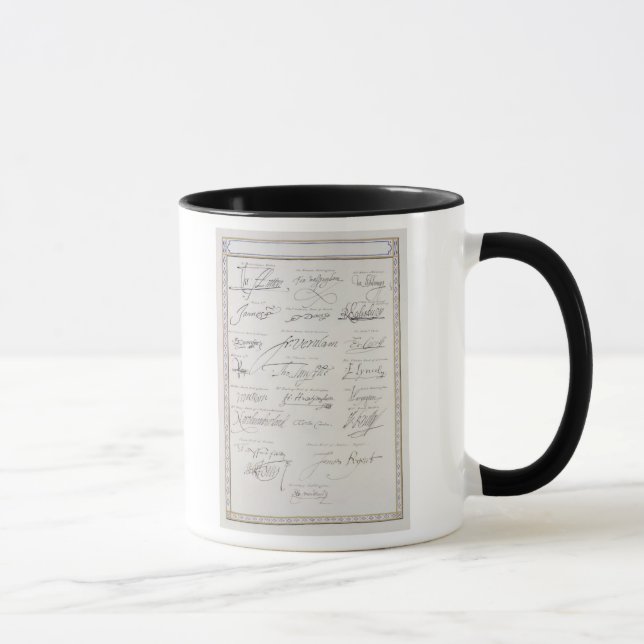Mug Reproduction des signatures du Tudors et leur (Droite)