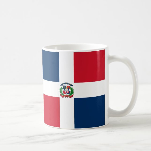 Mug République Dominicaine Drapeau en céramique Musiqu (Droite)